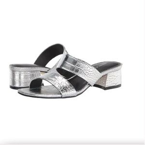 Brand New Silver Marc Fisher Women’s Yori Dressy Sandals Size 8